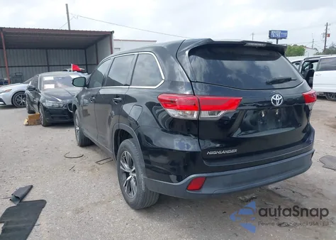 2019 Toyota Highlander Le z USA, uszkodzony, nr VIN 5TDZARFH6KS045045